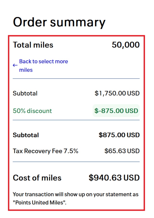 美联航：2026年4月购买前程万里（MileagePlus）里程，最高5折（单价低至1.88美分/英里）