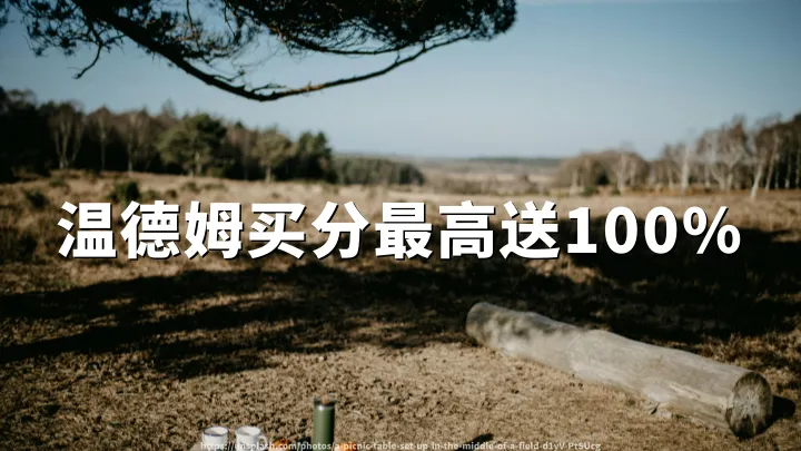 温德姆奖赏计划:购买积分最高享100%加赠,截至2026年07月03日