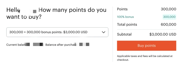 洲际酒店优悦会(IHG One Rewards)买分100%赠送,时间:2026年9月15日至10月5日