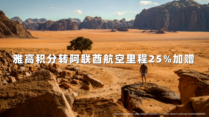 雅高积分转阿联酋航空里程 25% 加赠（2026年10 月 29 日至 11 月 30 日）